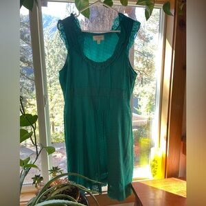 Anthropologie Moulinette Soeurs Green Dress, size 14